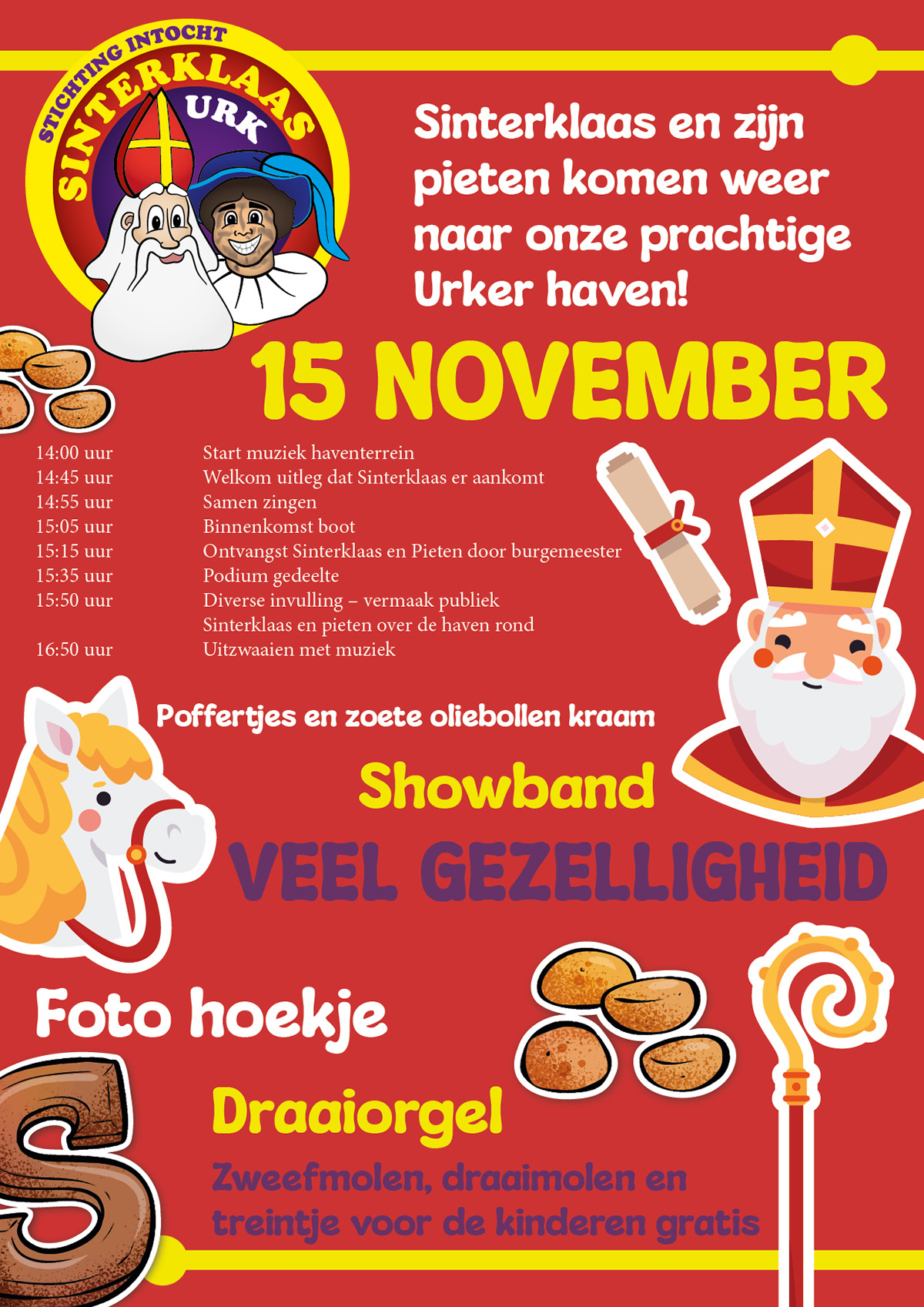 Poster van de intocht.